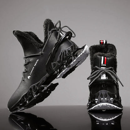 Herre High-Top Sneakers med Skulptureret Sål 6