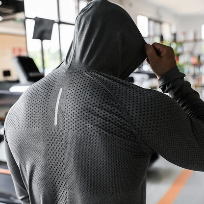 Herre Hoodie Med Slim Fit Polyester 1
