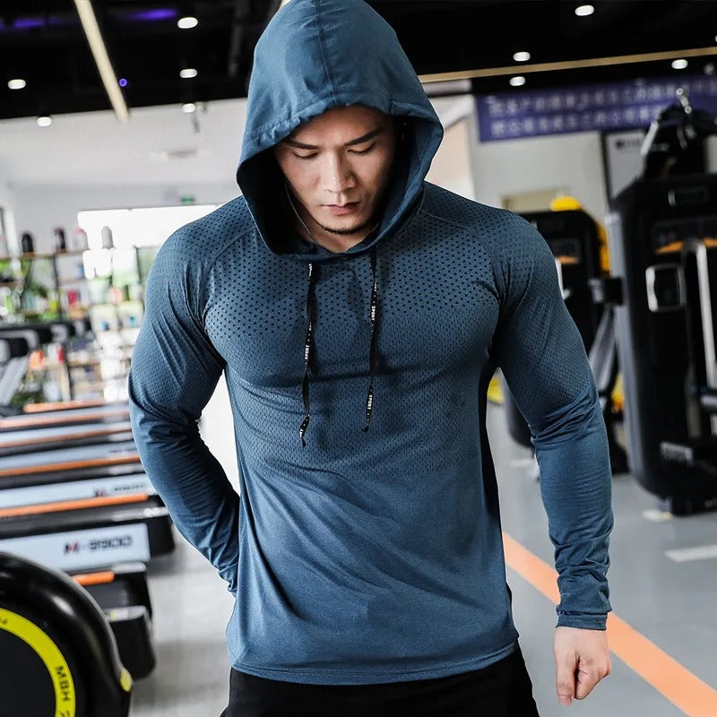 Herre Hoodie Med Slim Fit Polyester 2