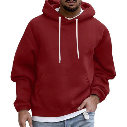 Herre Hoodie med Lommer og Komfortabel Pasform 3
