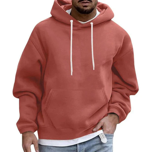 Herre Hoodie med Lommer og Komfortabel Pasform 4
