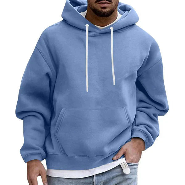 Herre Hoodie med Lommer og Komfortabel Pasform 6