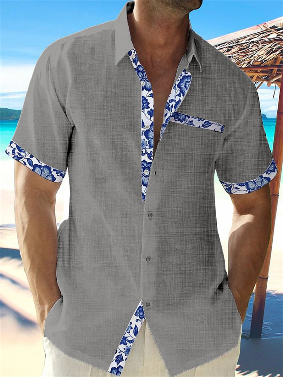 Herre Hørskjorte Forår-Sommer Stil 5
