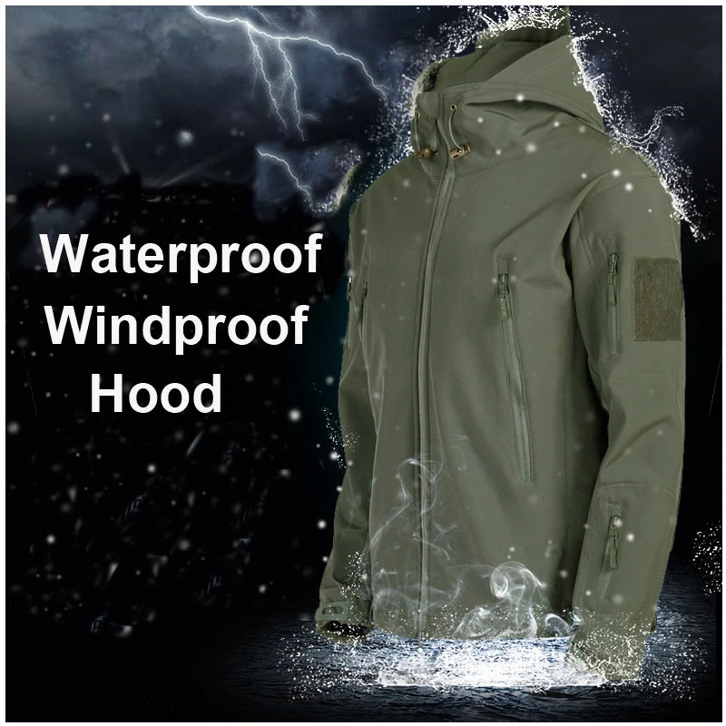 Herre Jakke Softshell Fleece Til Udendørs Aktiviteter 4