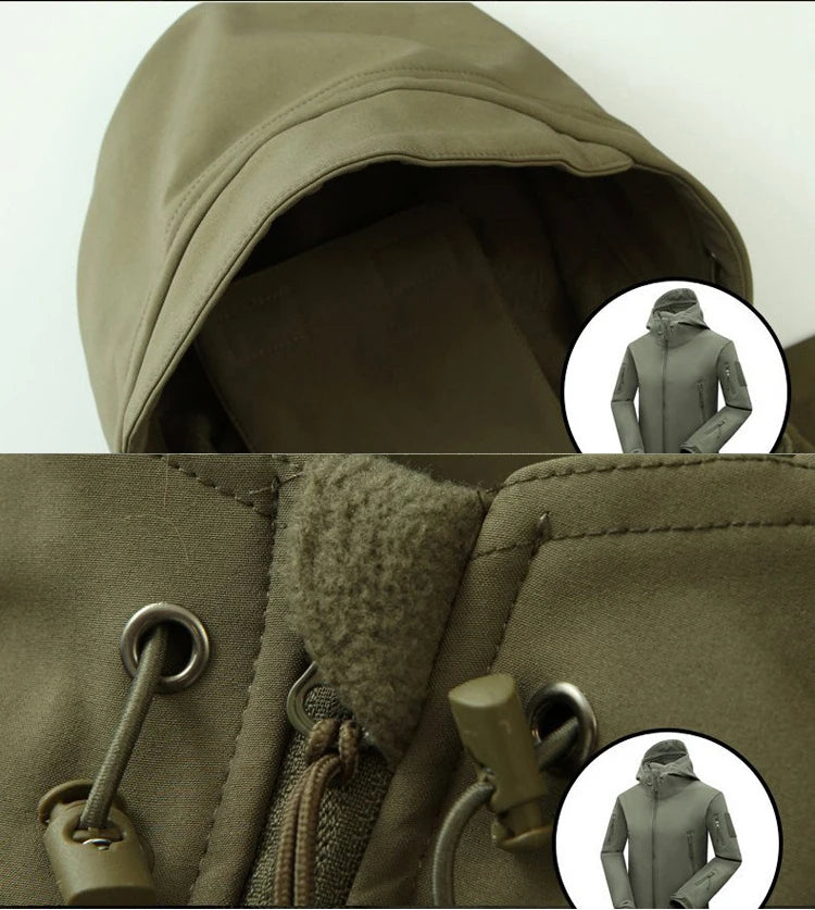 Herre Jakke Softshell Fleece Til Udendørs Aktiviteter 5