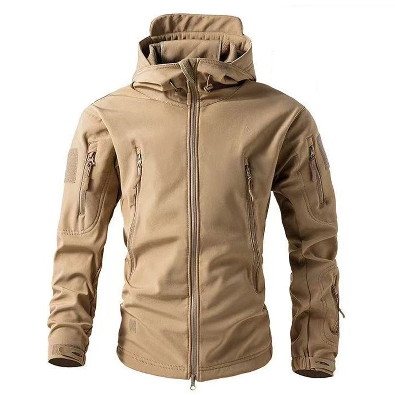 Herre Jakke Softshell Fleece Til Udendørs Aktiviteter 7