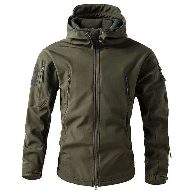 Herre Jakke Softshell Fleece Til Udendørs Aktiviteter 9