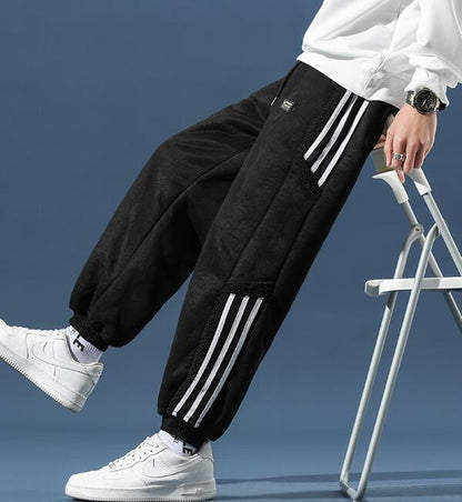 Herre Joggers Med Sidelinjer I Premium Bomuld 4