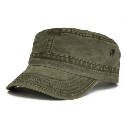 Herre Kasket Vintage Militærstil Justerbar 1