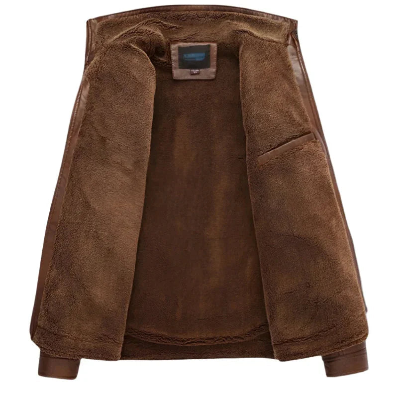 Herre Læderjakke Radcliffe Stil 3