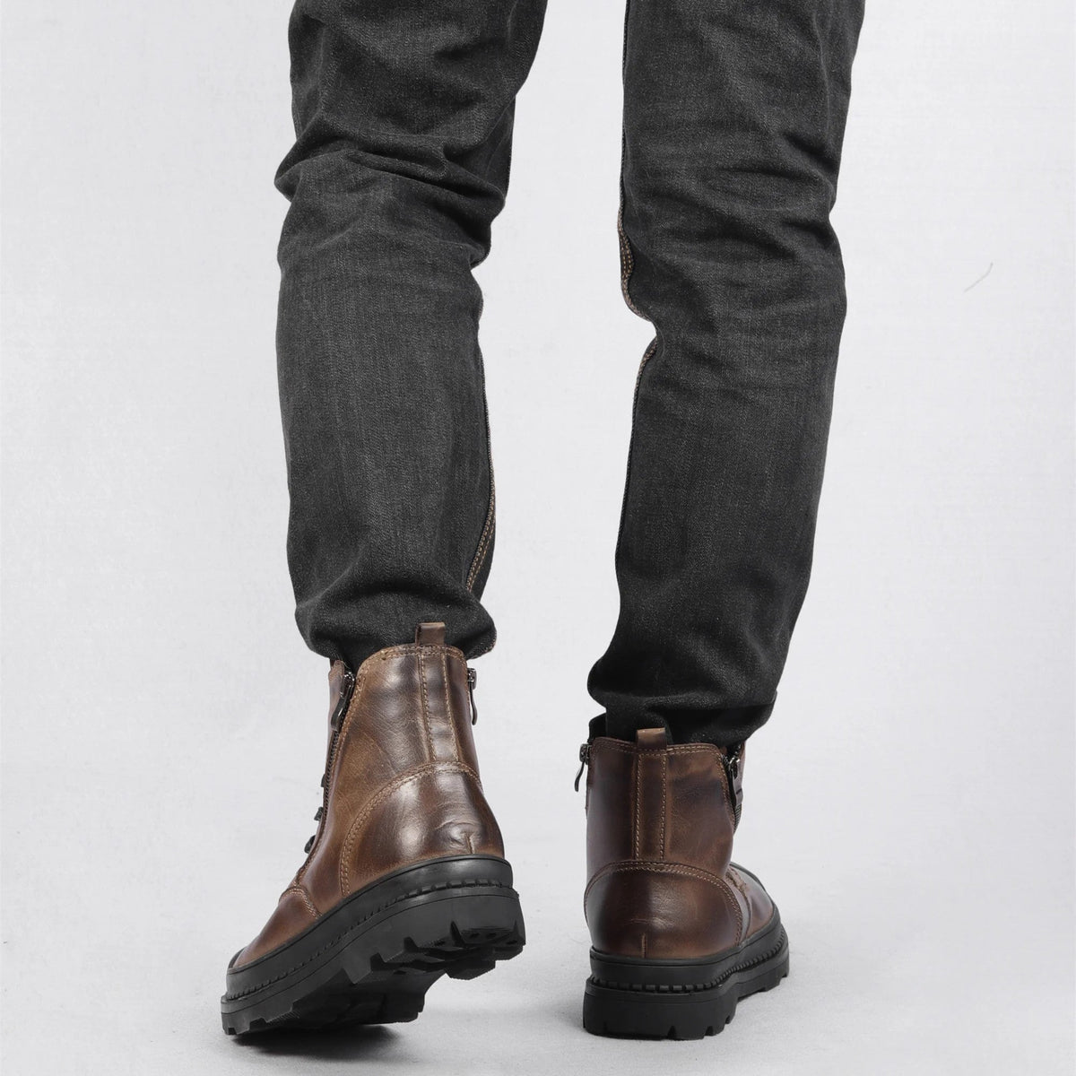 Herre Læderstøvler Vintage Stil 3