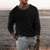 Herre Langærmet Pullover Strikmateriale 4