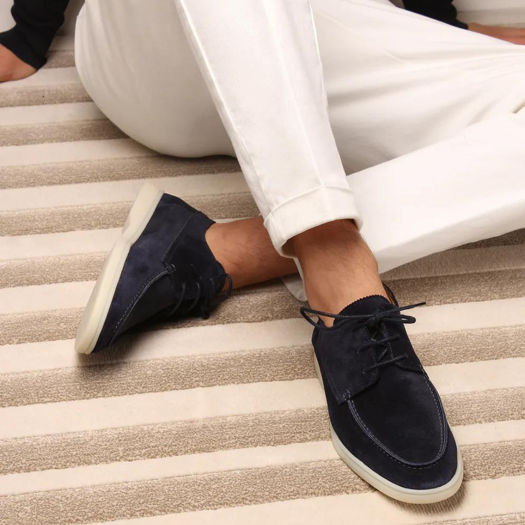 Herre Loafers Casual Suede Minimalist Design 1