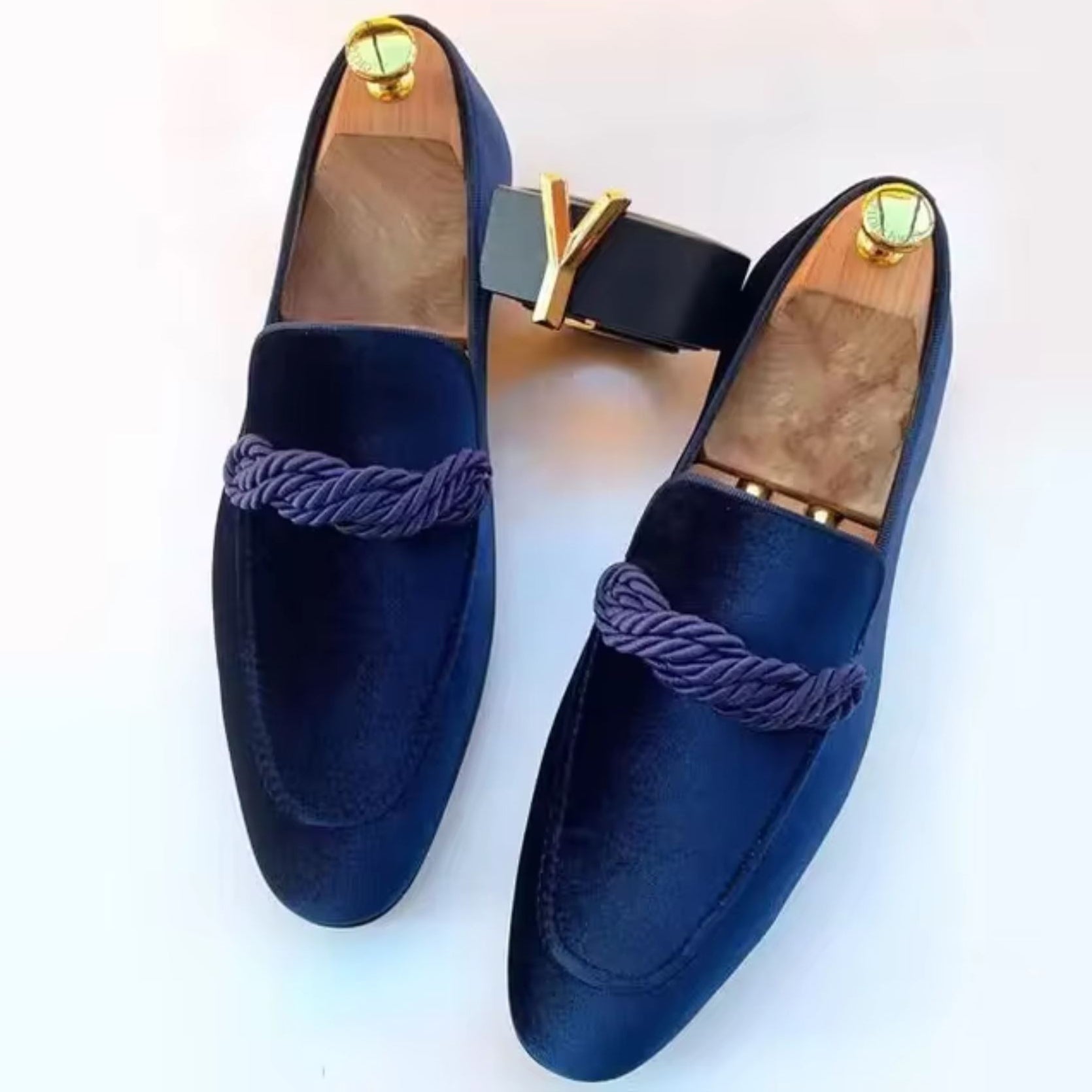 Herre Loafers i Fløjl Stil 2