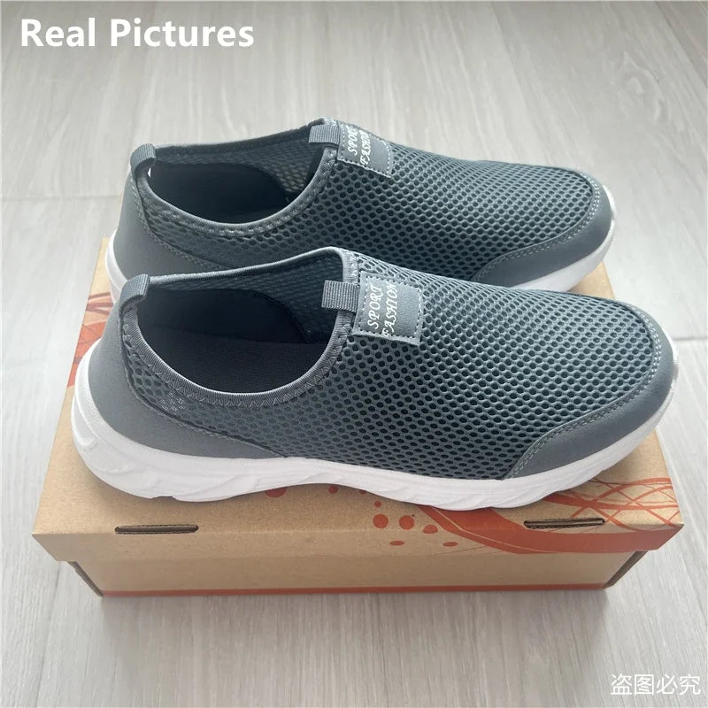 Herre Løbesko Slip-On Åndbar Mesh EVA Sål 5