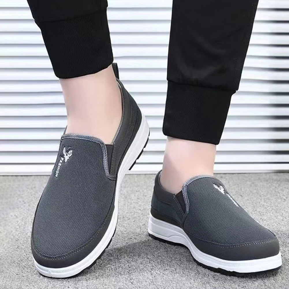 Herre Løbesko til Vandring Åndbar Mesh Slip-On 4
