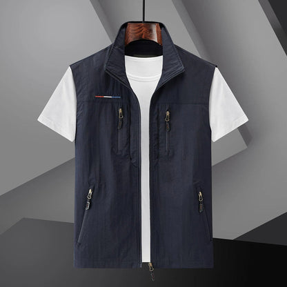 Herre Multi-Pocket Vest til Udendørs Aktiviteter 1