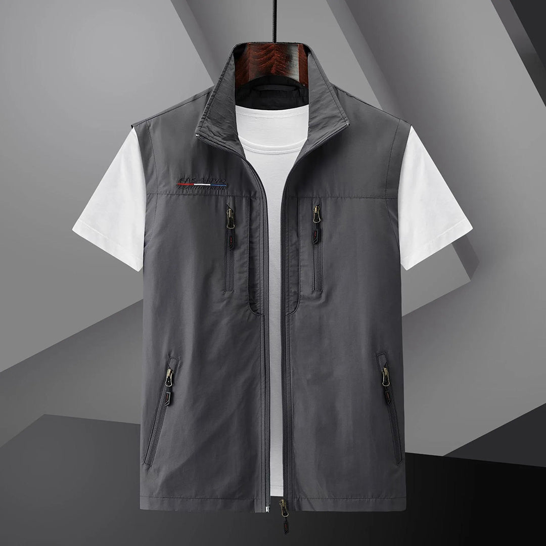 Herre Multi-Pocket Vest til Udendørs Aktiviteter 3