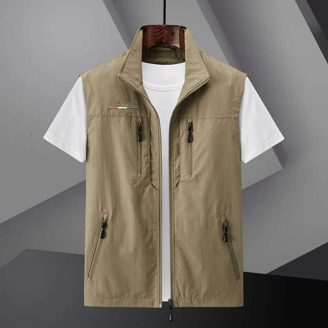 Herre Multi-Pocket Vest til Udendørs Aktiviteter 4