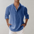 Herre Oversize Skjorte i Linned Stilren Design 4