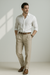 Herre Pantalon Klassisk Fritid 100% Bomuld Ret Ben 0