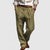 Herre Pantalon Klassisk Fritid 100% Bomuld Ret Ben 6