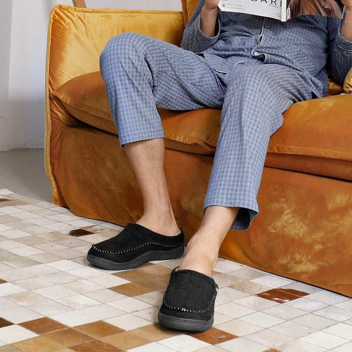 Herre Pantofler Komfortabel Design Blødt Materiale 6