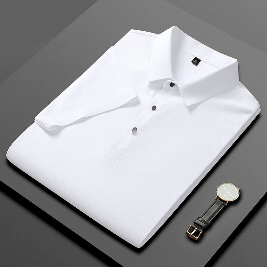 Herre Polo Shirt Åndbar Regular Fit Komfortabelt Materiale 1