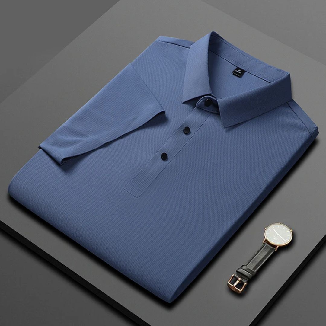 Herre Polo Shirt Åndbar Regular Fit Komfortabelt Materiale 2