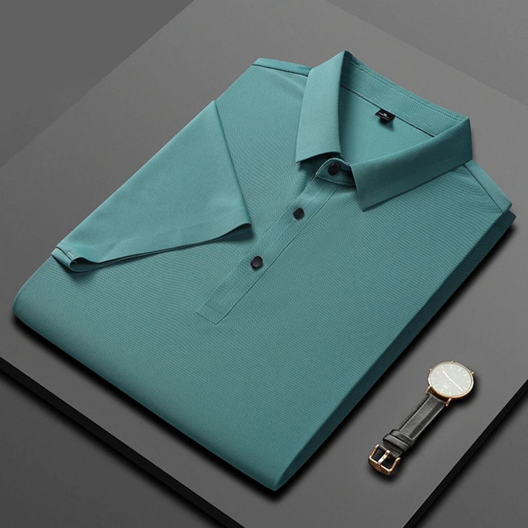 Herre Polo Shirt Åndbar Regular Fit Komfortabelt Materiale 4