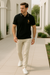 Herre Polo Shirt Klassisk Snit med Broderi 3