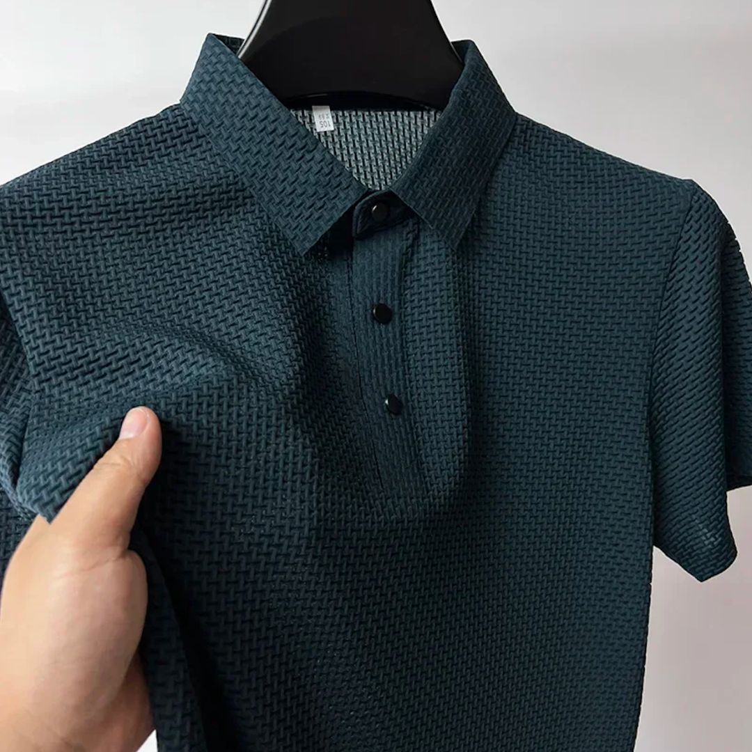 Herre Polo Shirt Letvægts Åndbar Klassisk Design 1