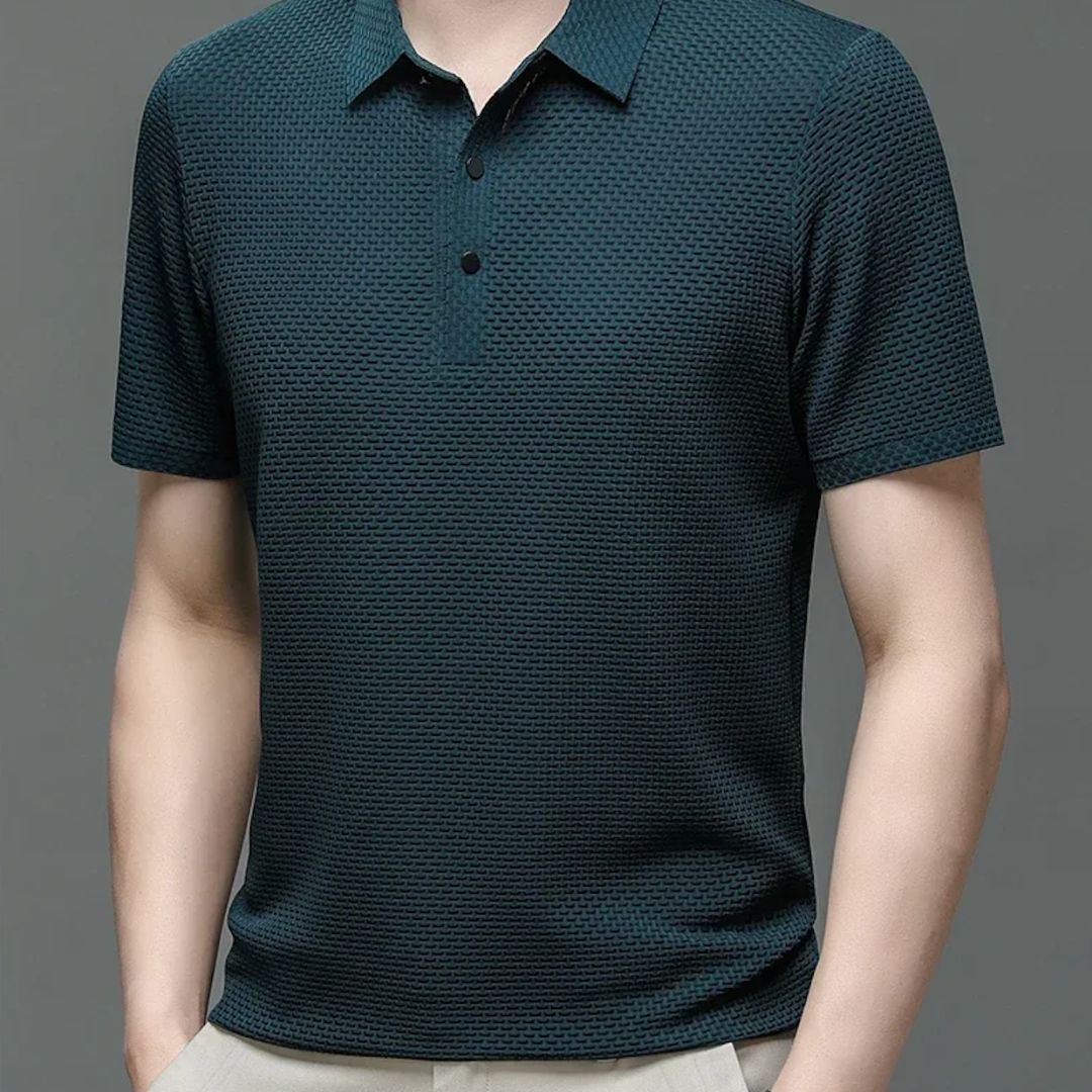 Herre Polo Shirt Letvægts Åndbar Klassisk Design 6