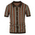 Herre Polo Skjorte Chevron Design Åndbar Stof 4
