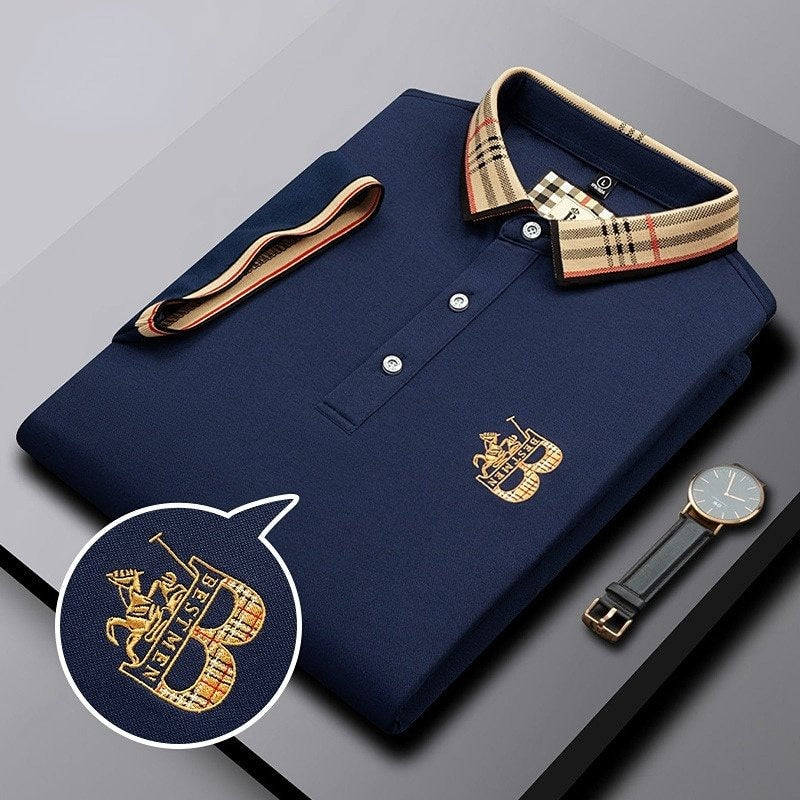 Herre Polohemd Moderne Stil Komfortabel 8