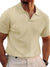 Herre Poloshirt Casual Vaffelstof 0