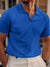 Herre Poloshirt Casual Vaffelstof 3