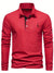 Herre Poloshirt Lange Mouwen Knapkrave 100% Bomuld Med Kontrasterende Detaljer 6