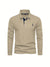 Herre Poloshirt Lange Mouwen Knapkrave 100% Bomuld Med Kontrasterende Detaljer 7