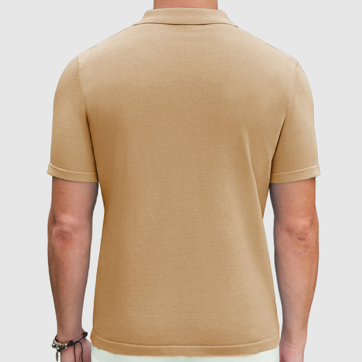 Herre Poloshirt Med Lynlåskrave Kortærmet Stilfuld Design 4