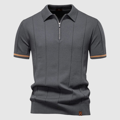 Herre Poloshirt med Lynlåskrage 3