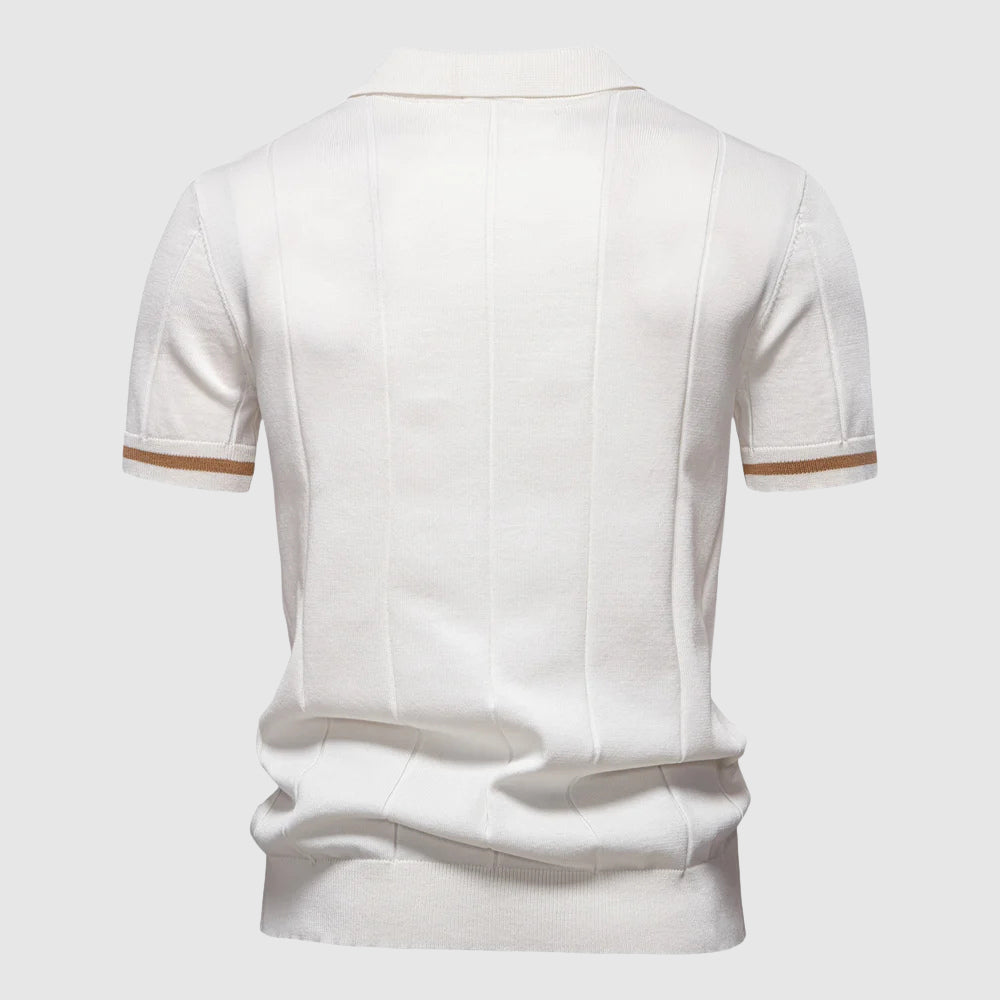 Herre Poloshirt med Lynlåskrage 6