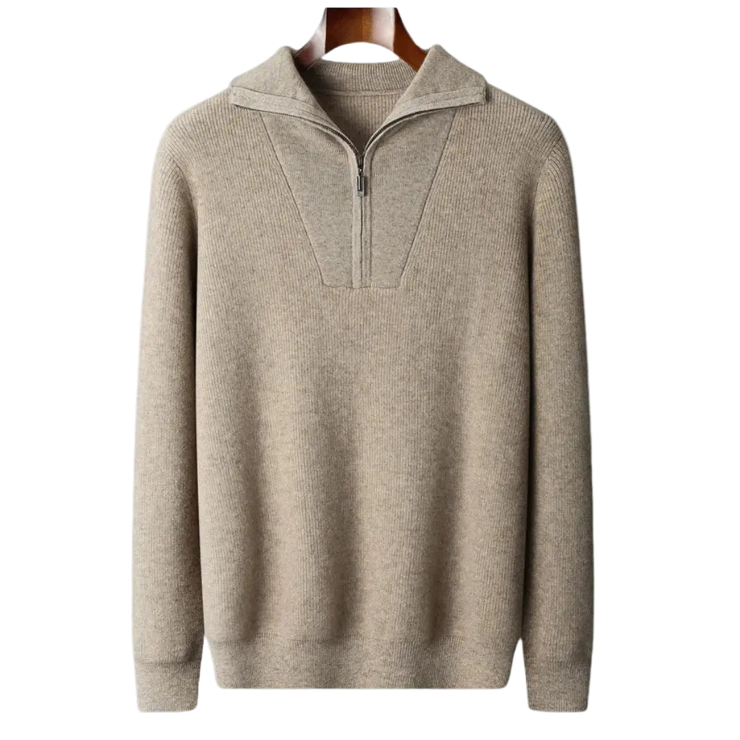 Herre Pullover Halv Lynlås Moderne Stil 0