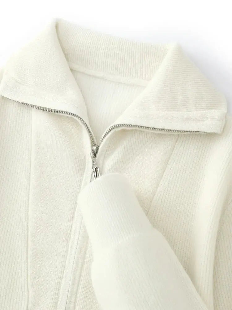 Herre Pullover Halv Lynlås Moderne Stil 3