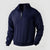 Herre Pullover Kvart Lynlås Klassisk Sweater 11