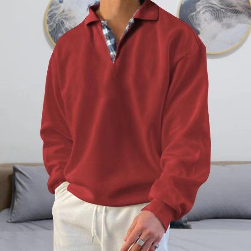 Herre Pullover Let Materiale Tidløs Design Komfortabel Pasform 8