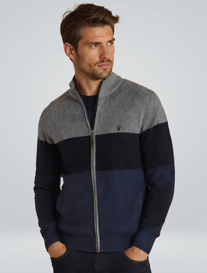 Herre Pullover Patchwork Design Modern 1