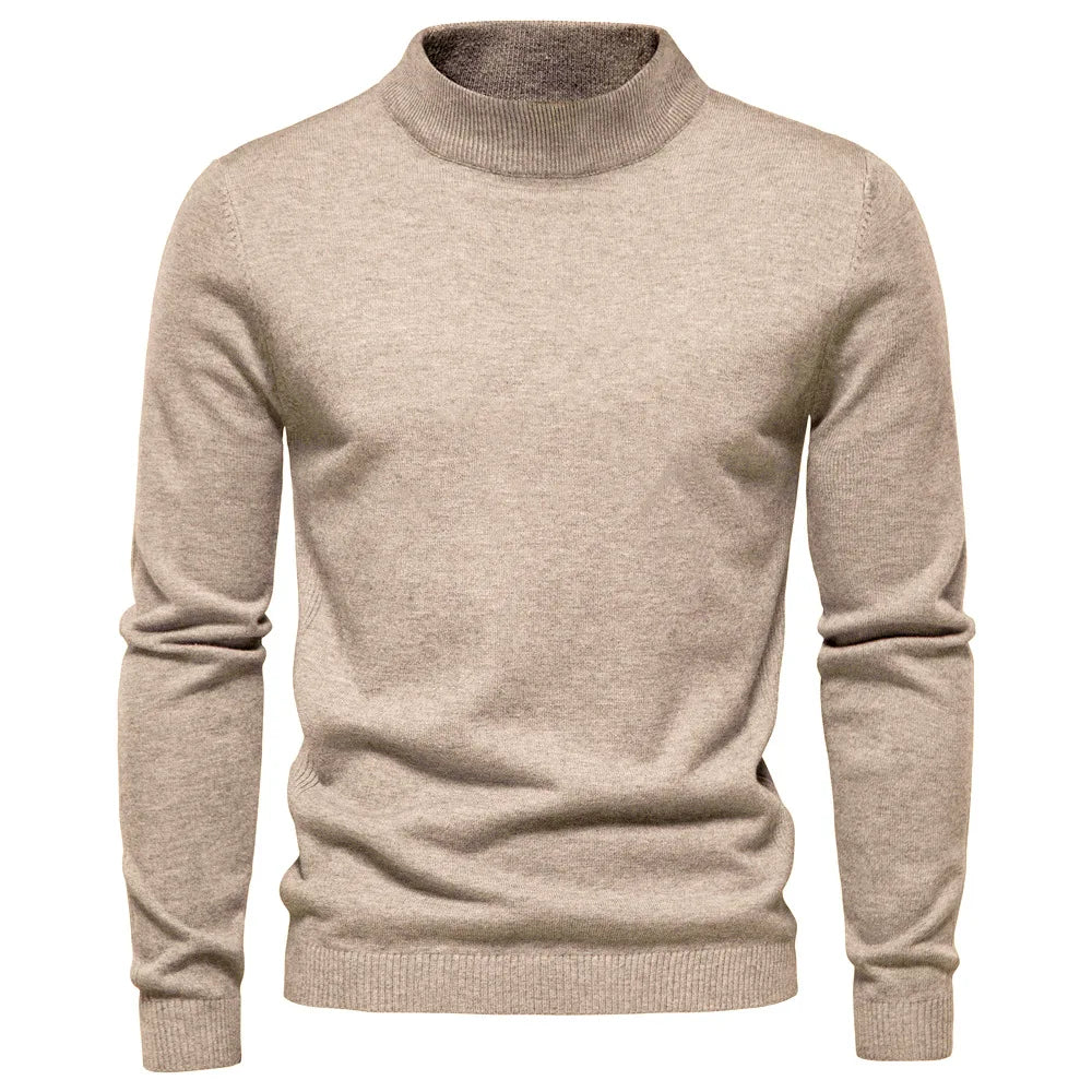 Herre Pullover Rullekrave Tidløs Sweater 0