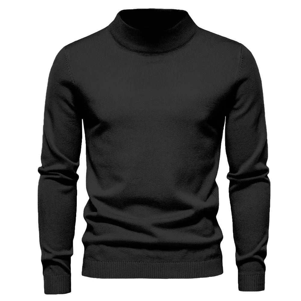 Herre Pullover Rullekrave Tidløs Sweater 6