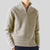 Herre Pullover Sweater med Halv-Zip Design og Praktisk Brystlomme 9